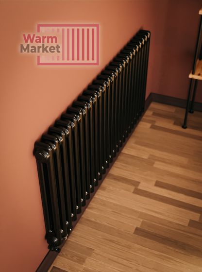 Трубчатый радиатор Solira 2090 N69 твв нижнее подключение с термостатикой, цвета RAL