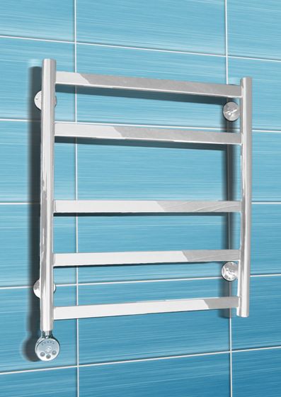 Maxima White - белый полотенцесушитель круглым и квадратным профилем