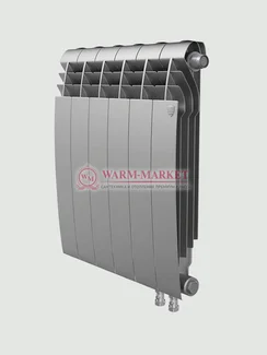 Радиатор Royal Thermo BiLiner V 350 Silver Satin с нижним подключением