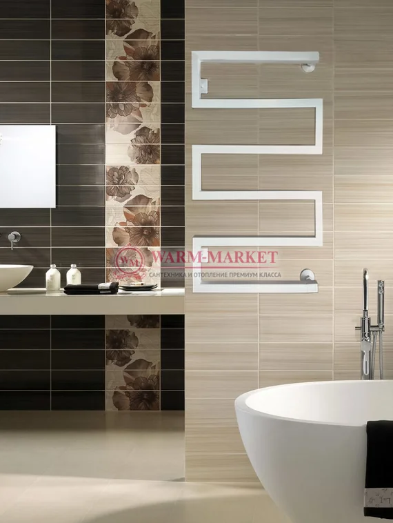 Moda-Quadro MQ2 - водяной дизайн-полотенцесушитель из нержавеющей стали