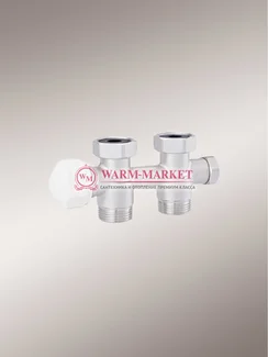 Tblock узел Hummel прямой с бойпасом, с 2 ниппелями G 1/2 х ¾ белый