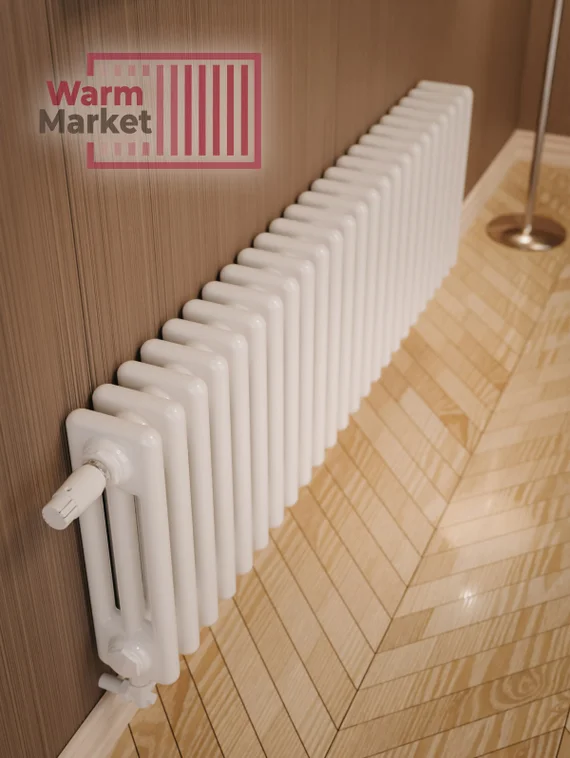 Axxinot Sentir 3030 - стальной трубчатый радиатор, нижнее подключение с термостатикой N69 твв