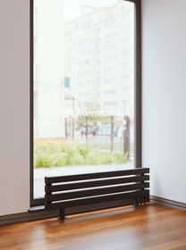 Bareng Livian ZN 600 - напольный трубчатый радиатор шириной 600 мм, нижнее правое подключение