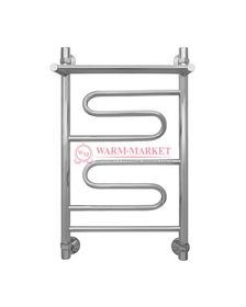 Virazh-2 - водяной дизайн-полотенцесушитель с полкой из нержавеющей стали