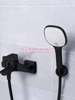 Смеситель для ванны черный Salm 2701-Bl