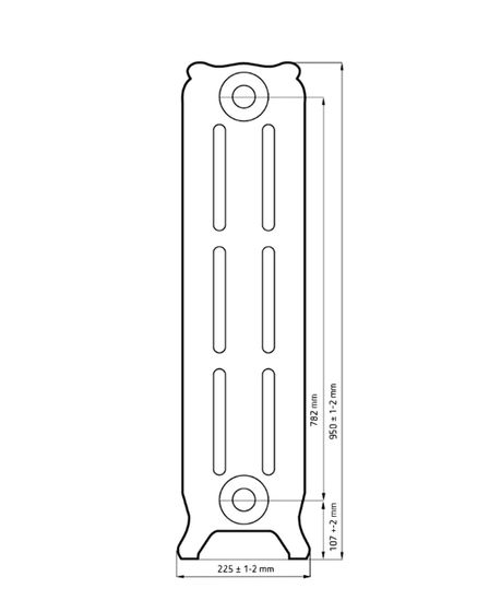 Bristol Loft 782 - чугунный дизайн радиатор