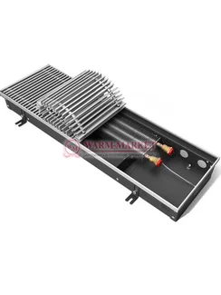 Внутрипольный конвектор Techno Usual KVZ, высота 140 мм., ширина 420 мм., без решетки