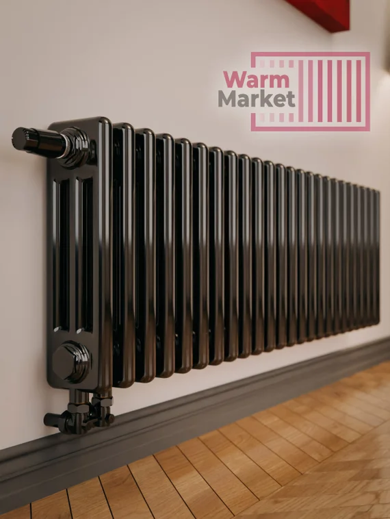 Axxinot Sentir 3030 - стальной трубчатый радиатор, нижнее подключение с термостатикой N69 твв