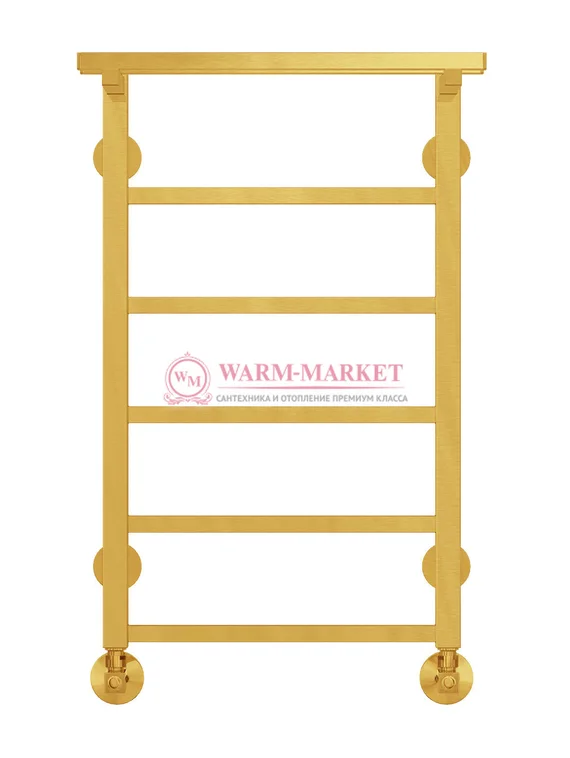 Контур П6-2 - электрический полотенцесушитель с полкой, цвет золото
