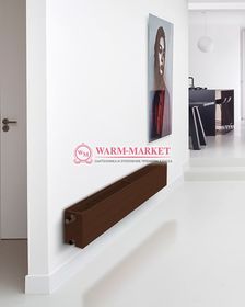 DiaNorm Ramo Ventil Compact RCV44 , высотой 200 мм - радиатор панельный с полосками и нижним/боковым подключением коричневого цвета