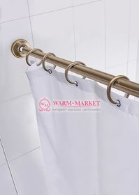 Прямой карниз для ванны серия Optima цвет бронза.