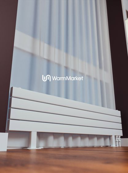 Bareng Temper ZN 1250 - напольный трубчатый радиатор шириной 1250 мм, нижнее правое подключение