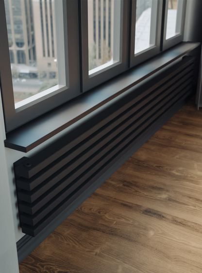 Bronto Plex Z - горизонтальный трубчатый радиатор шириной 2000 мм, нижнее левое подключение