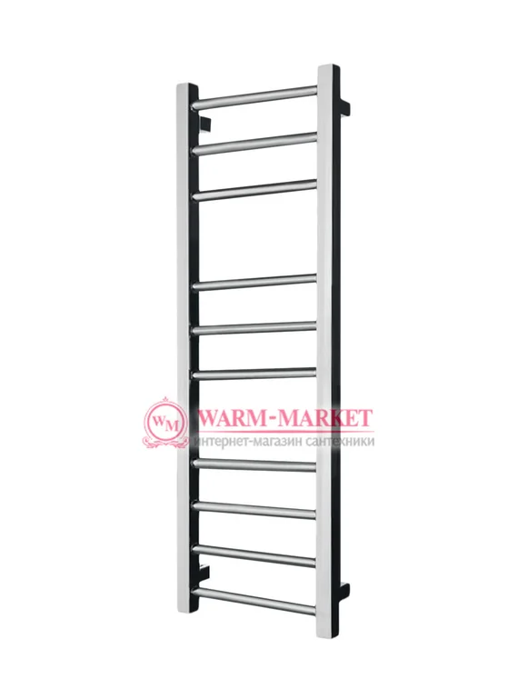 Eco Classic 1200х300 - узкий водяной полотенцесушитель из нержавеющей стали 300 мм. шириной цвет хром.