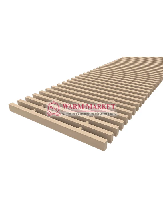 Решетка для конвектора Vitron из алюминия декорированная под дерево