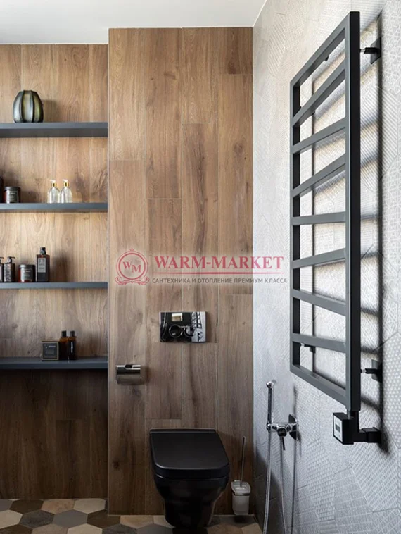 Quadro Zigzag "Реплика" - электрический дизайн-полотенцесушитель с терморегулятором