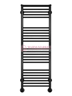 Аврора П22-2 - водяной полотенцесушитель с двумя полками, нижнее подключение, черный