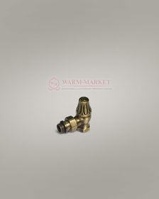 Угловой клапан в стиле "ретро" для подключения чугунного радиатора 1/2", бронза