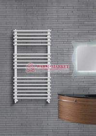 Kremona-дизайн белый полотенцесушитель с перекладинами внахлест