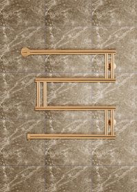 High-Tech Bronze-бронзовый полотенцесушитель с боковым подключением