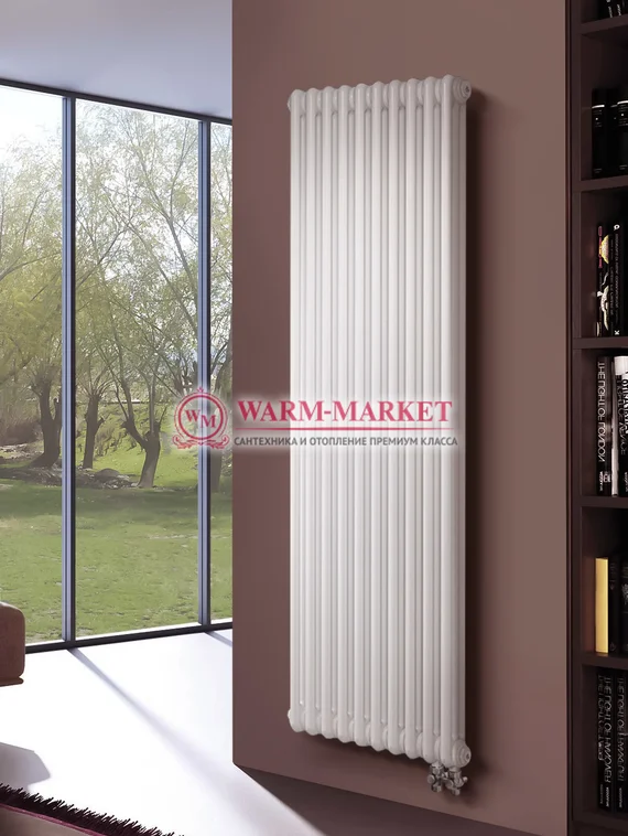 Вертикальный трубчатый радиатор Irsap Tesi RT 31800-10 №26, трехтрубный с нижним подключением