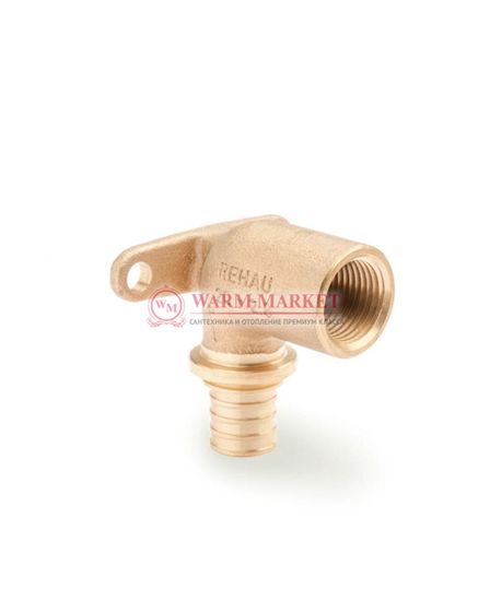 Угольник REHAU настенный с длинным патрубком 20-Rp 1/2 RX