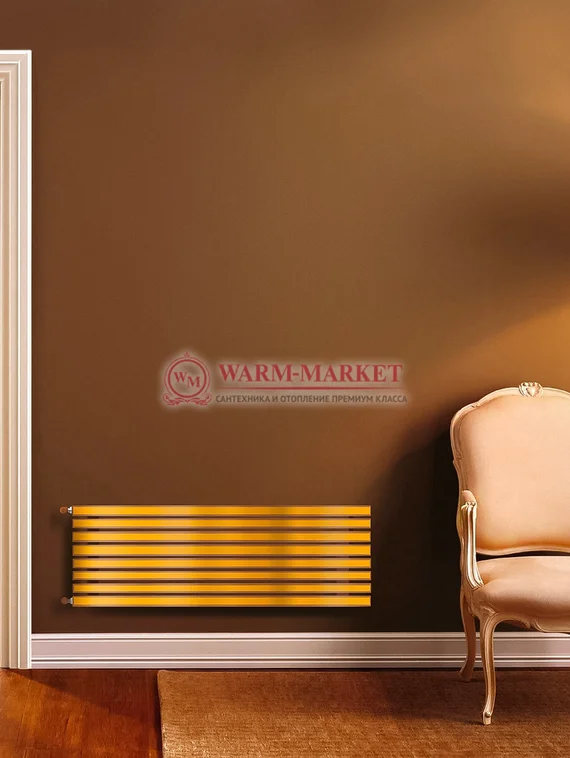 Steel G 30х50 2000 - горизонтальный трубчатый дизайн-радиатор, 8 секций