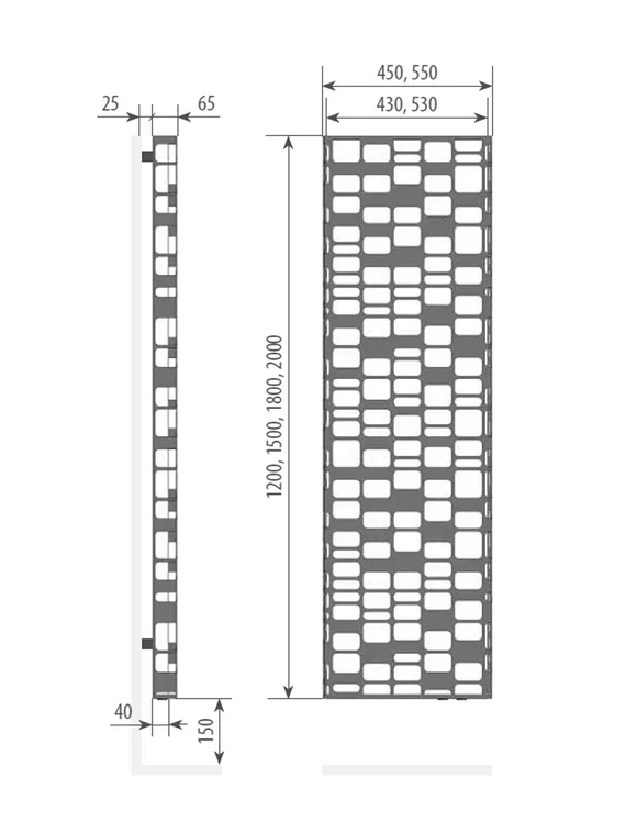 Varmann Solido - водяной дизайн радиатор с декоративной вставкой