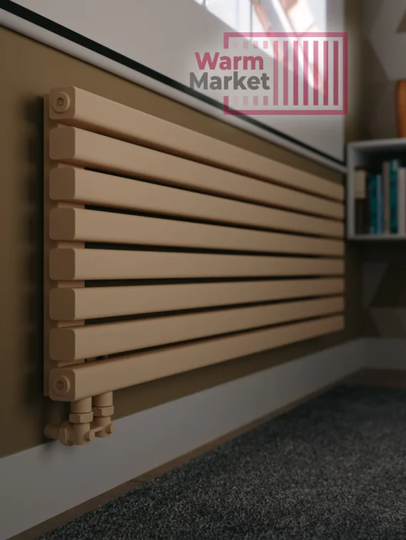 Axxinot Fortalla 40х40 Z - горизонтальный радиатор шириной 2000 мм, нижнее разнесенное подключение