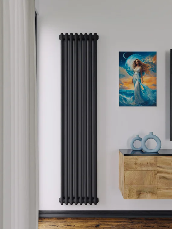 Bronto Pipe 2190 - двухтрубный трубчатый радиатор высотой 1900 мм, нижнее подключение с термостатикой