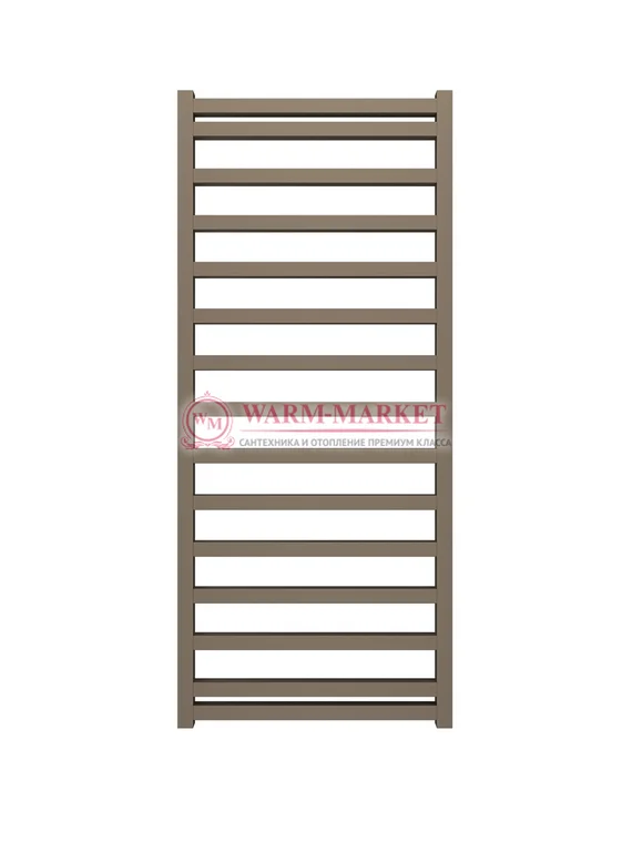 Mandarino Quadrata 500х1200 - цветной полотенцесушитель из анодированного алюминия, модель 15/12