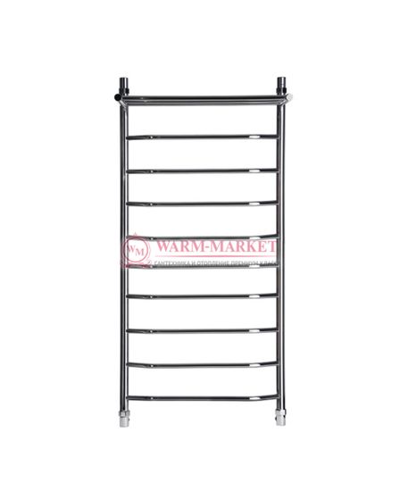 Galant 6 (трапеция) - водяной полотенцесушитель с полкой из нержавеющей стали