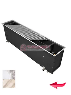 Конвектор внутрипольный Varmann Ntherm Maxi без вентилятора c алюминиевой решеткой, декорированной под мрамор