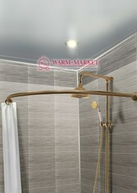 Карниз по контуру ванны серия Optima цвет бронза (параллельные стены).