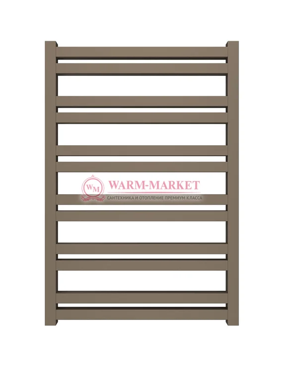 Mandarino Quadrata 500х800 - цветной полотенцесушитель из анодированного алюминия, модель 12/13