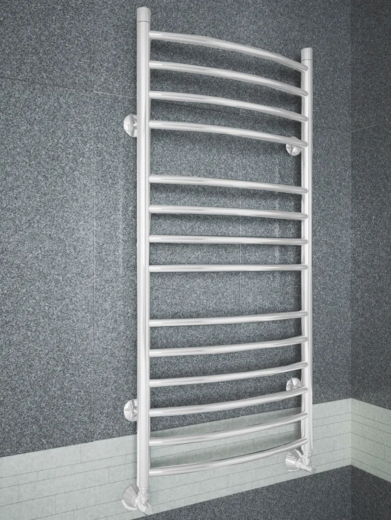 Classic Lux White - белый полотенцесушитель слегка выгнутый вперед