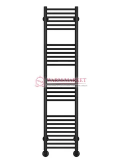 Аврора П27-1 - водяной полотенцесушитель, нижнее подключение, черный