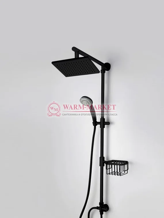 Душевой комплект черный A016-Bl