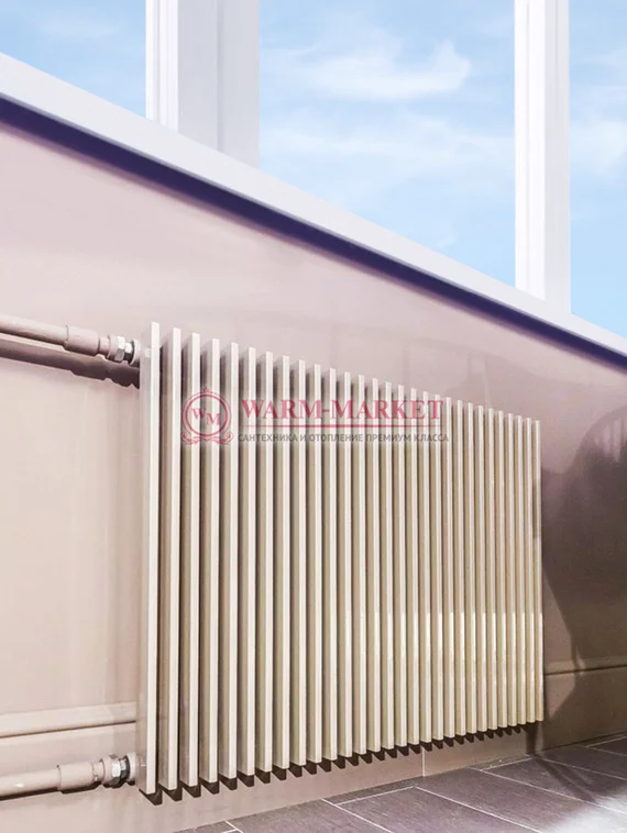 Вертикальный трубчатый радиатор KZTO Paralleli v1 534 шаг 25