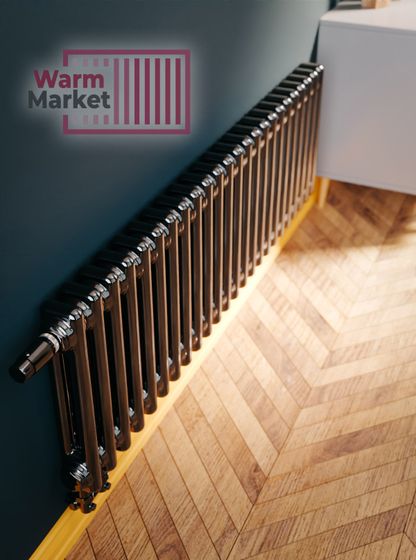 Axxinot Sentir 2020 - стальной трубчатый радиатор, нижнее подключение с термостатикой N69 твв