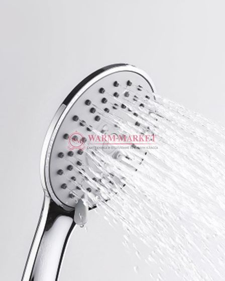 Встраиваемый комплект для душа с верхней душевой насадкой и лейкой черный А14031-Bl