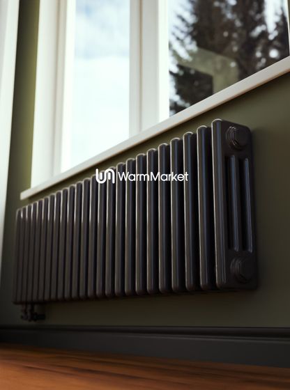 Bareng Softy 3020 - трехтрубный трубчатый радиатор высотой 200 мм, нижнее подключение с термостатикой