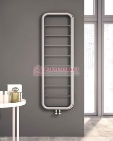 Дизайнерский полотенцесушитель из матовой полированной нержавеющей стали Paros Carisa