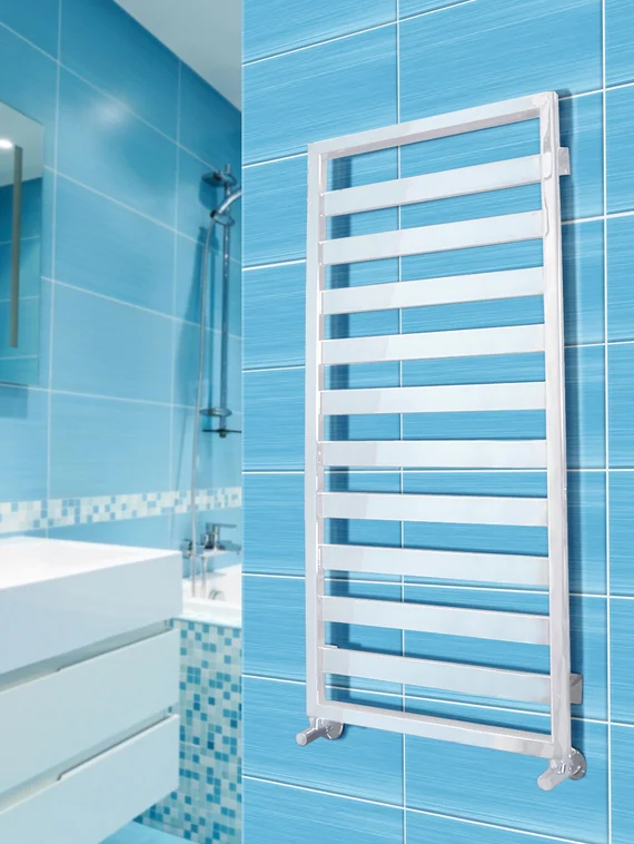 Tempra - электрический дизайн полотенцесушитель с широким профилем прямоугольного сечения