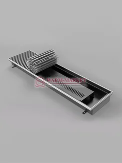 Внутрипольный электрический конвектор Vitron ВКВЭ.80.260 с вентилятором высотой 80 мм (без решетки)