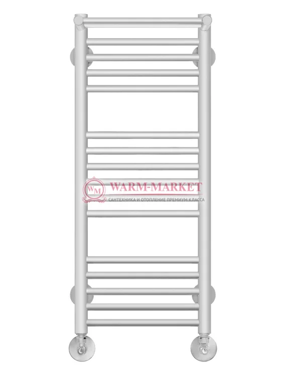 Аврора П16-1- водяной полотенцесушитель с полкой, нижнее подключение, белый