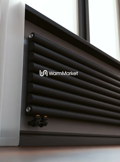 Bareng Monte Z 1750 - горизонтальный трубчатый радиатор шириной 1750 мм, нижнее левое подключение