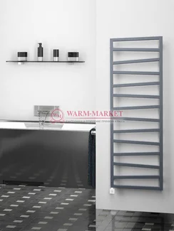 Quadro Zigzag "Реплика" - электрический дизайн-полотенцесушитель с терморегулятором из нержавеющей стали