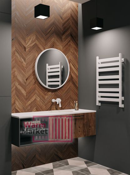 Axxinot V 50 - водяной дизайн полотенцесушитель с квадратным и прямоугольным профилем из нержавеющей стали