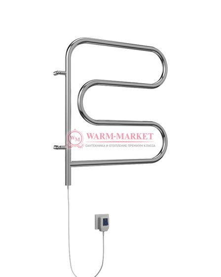 F-образный электрический полотенцесушитель, черный